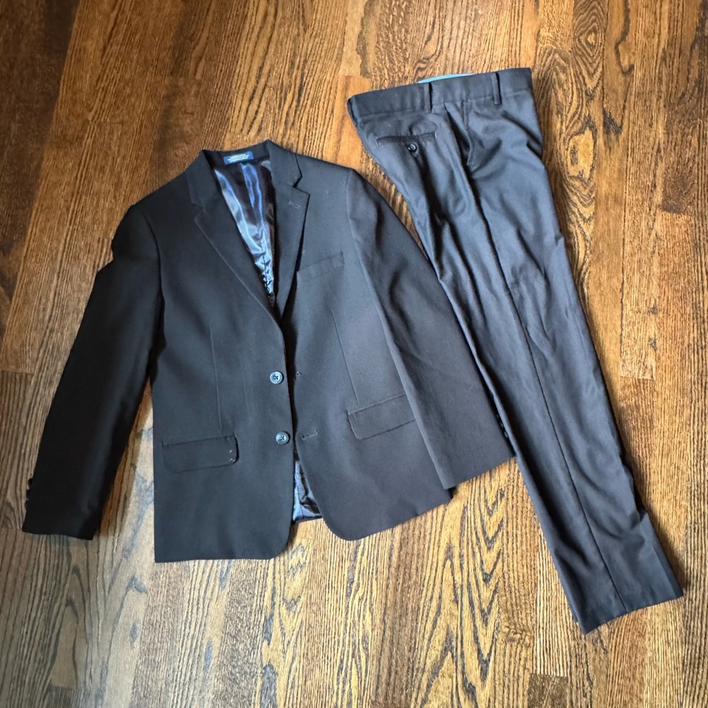 Boys size 12 Black Suit Jacket and Pants